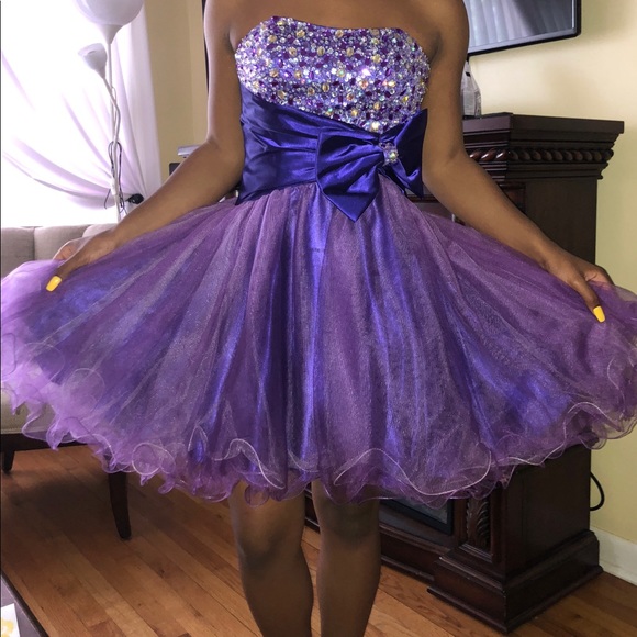 Let's Fashion Prom Dress Purple